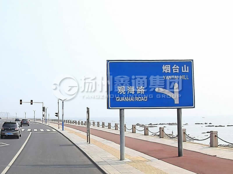 BZG-015，交通標(biāo)志桿，雙柱標(biāo)志桿